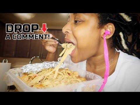 [ASMR] Alfredo 🍜 & Mochi Eating| Slurping & Extra Chewy Sounds Mukbang| Dinner & Dessert 🍨