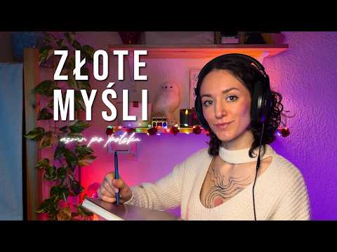 Zadaję Ci pytania do Złotych Myśli 💫 ASMR po polsku (szept)