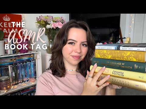 The ASMR Book Tag (book triggers, book tapping, page turning, spine scratching, tracing, whispering)