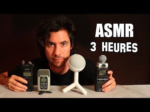 ASMR vous avez 3 HEURES pour vous endormir avec mes tests de micros