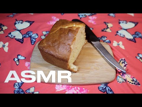 Sweet White Pound Loaf ASMR Eating Sounds