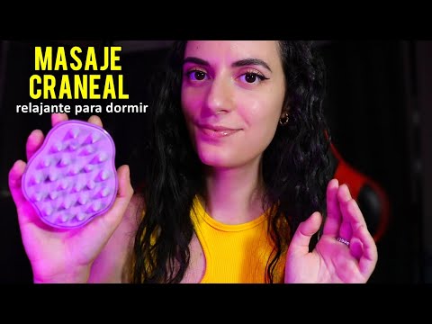 ASMR español MASAJE CRANEAL Lento y Delicado para dormir 😴