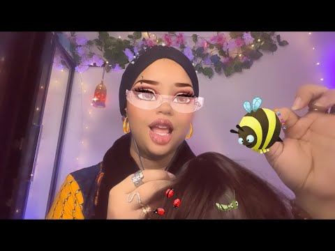 🐛intense BUG searching by bratz ASMR     #tingles #hairsounds #fast