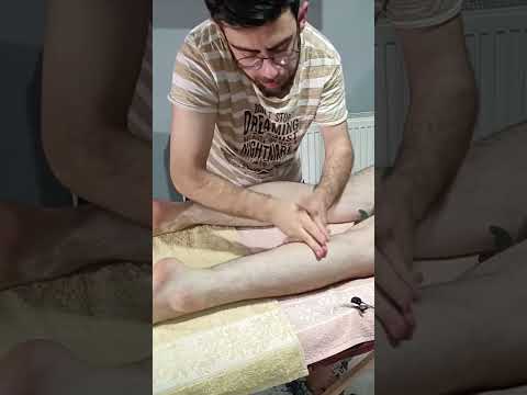 THE MOST RELAXING TECHNIQUES FOR THE BACK OF THE LEGS #satisfying #relaxing #asmr #shorts #massage