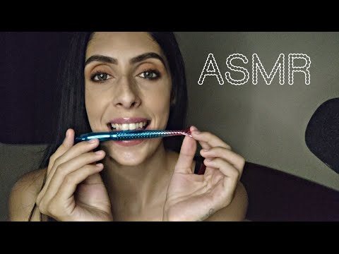 𝐴𝑆𝑀𝑅 - Sons de boca intenso + Spit Painting + Pincel de Sereia 🤤 #asmr #mouthsounds #spitpainting