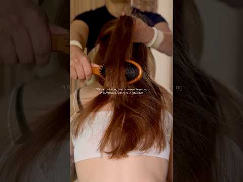 So Relaxing Hair Brushing ASMR Session for Sleep [No Talking] [Real Person] #brushingsounds