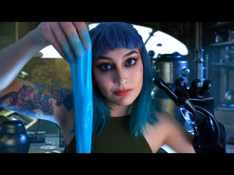 ASMR Cyberpunk Mechanic Fixes You 🔧...you have SLIME! 😰