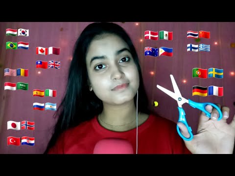 ASMR *Scissor* in 35+ Different Languages