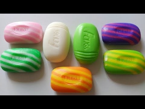 Dry Soap carving ASMR/ Semi dry soap/relaxing sounds/ Satisfaction ASMR video/Cutting soap