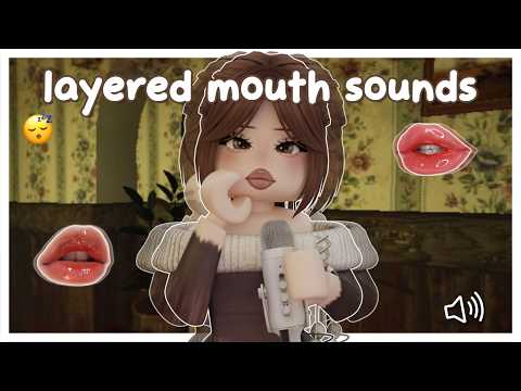 (roblox asmr 🌙) the TINGLIEST layered mouth sounds!