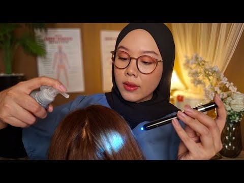 ASMR Relaxing Scalp Treatment & Lice Check 🔎