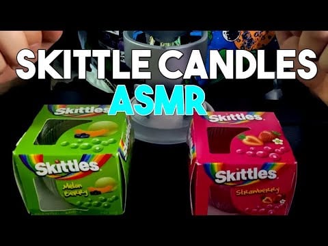Candle ASMR - Visual and Audible Triggers with Skittle Candles