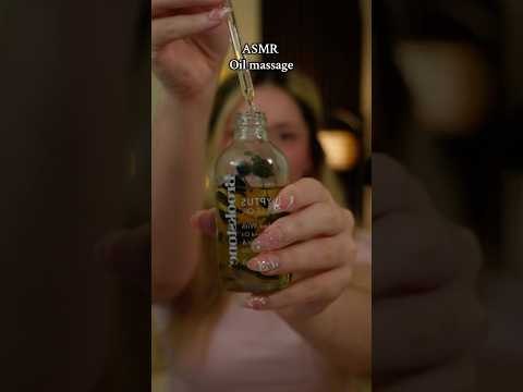 Relaxing massage with eucalyptus oil 🌿breathe,release, and let the aroma soothe you #ASMR