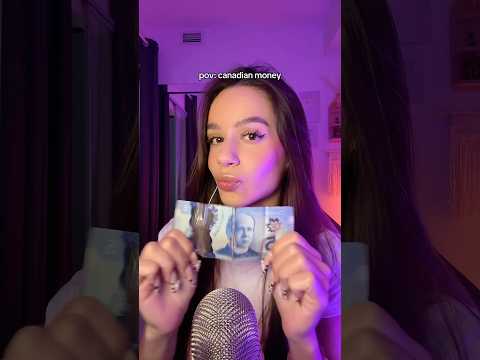 Pov Canadian money just the best #asmr #tingles #sleepsounds #asmrvideo #sleepy #relax