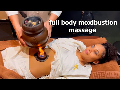 ASMR: The MOST INSANE Chinese FULL BODY MOXIBUSTION MASSAGE!