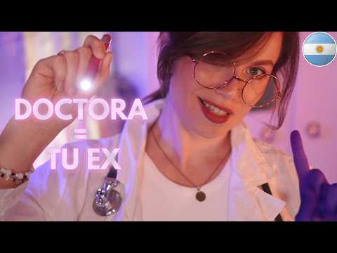 ASMR Doctora COQUETA Argentina 😈 Examen de Nervios Craneales a Futbolista (es tu EX)