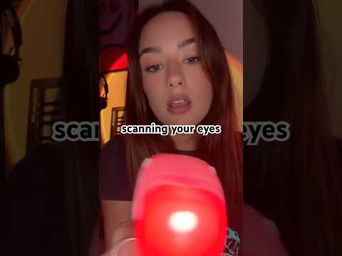 ASMR scanning your eyes, HOLD STILL #asmr #lighttriggers #fastasmr #fastandaggressive #doctorasmr