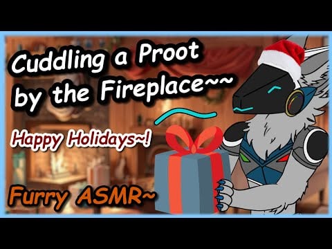 [Furry ASMR] Protogen Cuddles by the Fireplace~