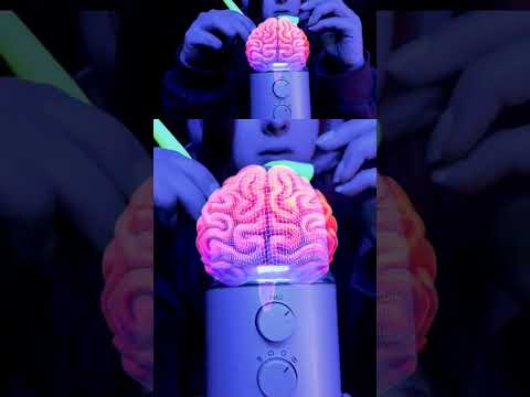 ASMR mic brushing #short