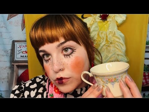 ASMR Beauty and the Beast Roleplay🌹🥀☕️(tingly tapping, fixing Chip, doing Belle’s makeup)