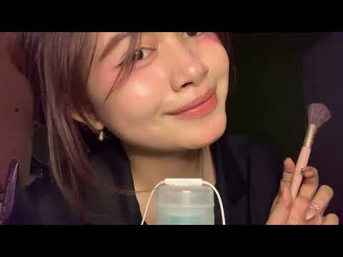 Doing ur makeup [ASMR] Tapping, Mouth sounds😴💤