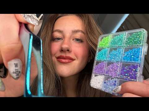 ASMR I Bedazzle Your Face While You Sleep 💎 Personal Attention & Close-Up Triggers