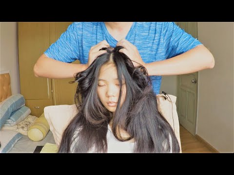 Relaxing ASMR Massage | Healing Head Massage & Scalp Scratching