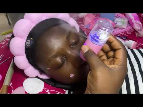 ASMR RELAXING FACE TOUCHING AND NITPICKING 
