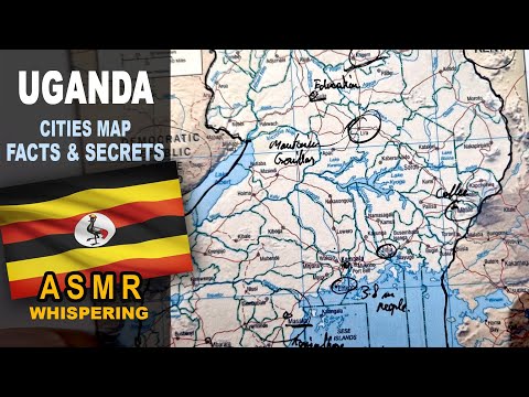 ASMR: Map of UGANDA  | Main Cities Key Facts and Highlights | ASMR maps and facts | less known facts
