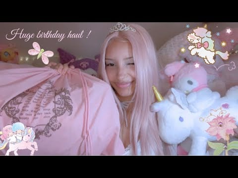 What I got for my 23rd birthday ! 🪷 || asmr ⊹♡༘˚⋆