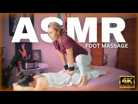 Extremely TINGLY ASMR Foot Massage and Stretching by Victoria to Haily