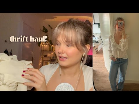 ASMR a little thrift haul :)