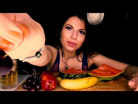 SARAH ASMR| 🍌🍉🍒🍑 FRUITS MUKBANG 🍌🍉🍒🍑