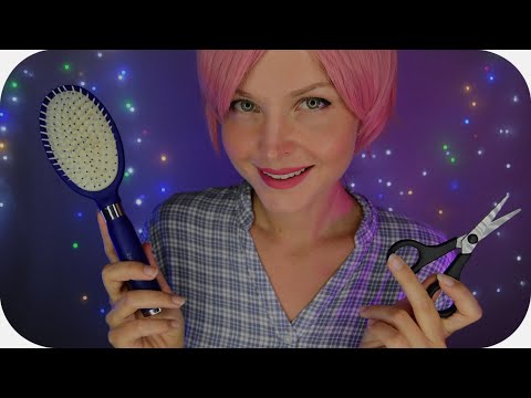 ASMR ROLEPLAY FRANÇAIS 🌙⭐ Je te maquille, je te coiffe 🤩 Maquillage TRÈS RAPIDE 🤩