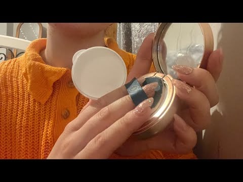 ASMR fast and aggressive makeup 💄 applying directly on camera 📸 no talking, no tapping