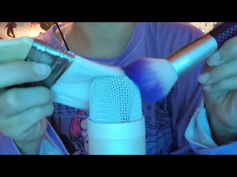 ASMR mic brushing, tapping, scratching,etc