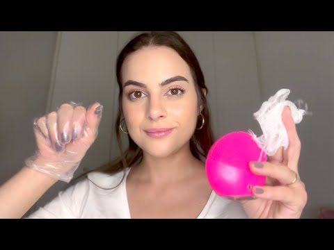 ASMR Limpeza de Pele no SPA 🧖🏽‍♀️ 99% de Chance de DORMIR 💤 Atenção Pessoal, Roleplay