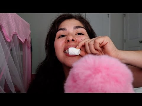 ASMR - Marshmallow Mukbang & Whispered Ramble