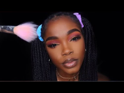 ASMR | UP CLOSE TINGLY FACE BRUSHING| Nomie Loves ASMR