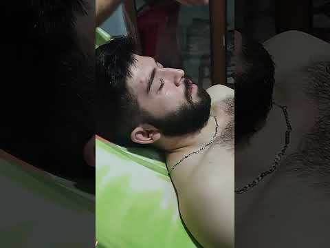 ASMR CHEST, FACE AND ABDOMINAL RELAXING MASSAGE THERAPY #massage #satisfying #relaxing #asmr #shorts