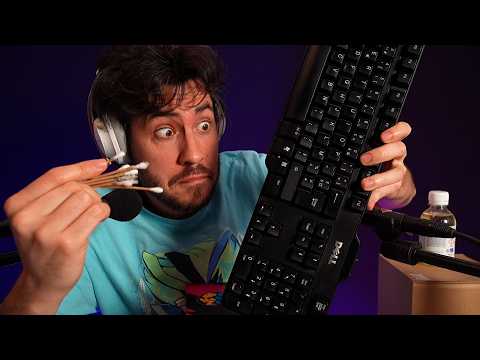 ASMR Nettoyage de clavier satisfaisant