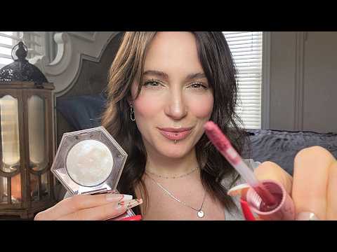 ASMR  - Makeup Artist Does your Cool Toned Makeup & Outfit (Layered Sounds)
