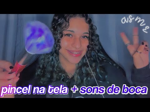 asmr | sons de boca e pincel na tela 😴