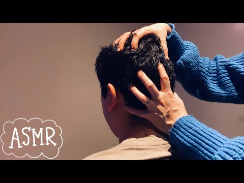 ASMR⚡️Most relaxing scalp scratch, hair pulling and head massage! (LOFI)