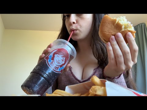 ASMR Wendy's Biggie Bag Mukbang