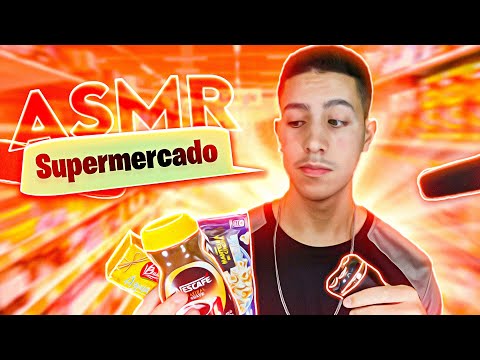 ASMR Caixa de SUPERMERCADO *sons de embalagens, plástico e teclado*