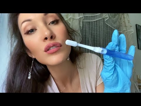 ASMR Realistic Gentle Dentist Roleplay | exam, brushing, motor polish, floss, count, scraping, ect..