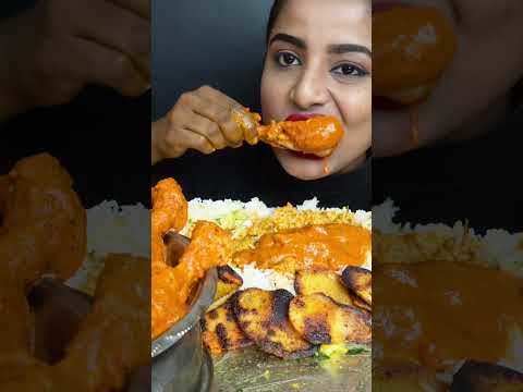 Eating Aloo Bharta,Palak Butter,Rajma Masala,Soya Gravy,Rice,Tadka Indian Food ASMR Eating Mukbang