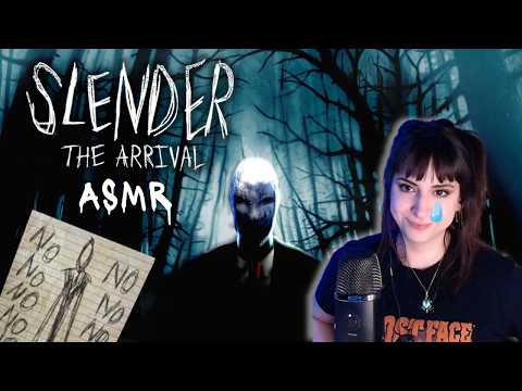 ASMR • Gameplay de SLENDER 🔦 NÃO TANKEI! (Já viram um susto sussurrado?)