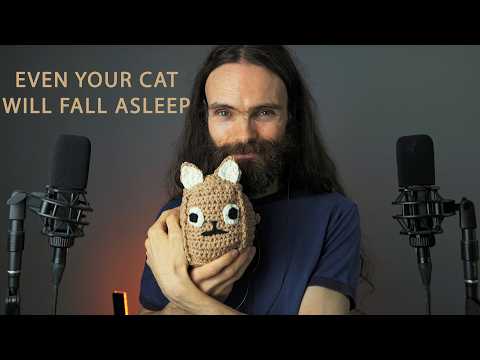 I Crocheted a Cat Mic for ASMR! 🧶🎧🐱 | Binaural Triggers & Sounds